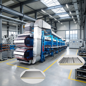 Linea di Produzione Continua Completa per Pannelli Sandwich in PIR (Polisocianurato) Linea Automatica per Pannelli Sandwich in PU - Product Image 1