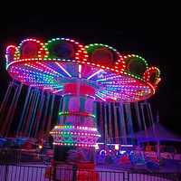 Manèges à chaises volantes certifiés CE, type divertissement principal pour enfants, spécialement conçus pour les parcs d'attractions.