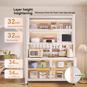 Kitchen Living <strong>Room</strong> Shelves <strong>Dining</strong> Side Multi-Layer Oven Microwave Pots Pans Multifunctional <strong>Storage</strong> <strong>Dining</strong> <strong>Room</strong> <strong>Cabinet</strong> - Product Image 3