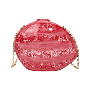 Pochette unique en acrylique coquillage pour femme, sac de soirée mignon avec chaîne métallique détachable, sac léger pour le shopping et les rendez-vous - Product Image 6