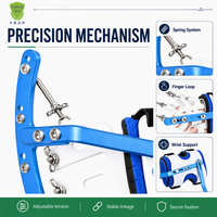 Attelle de traction des doigts à ressort en aluminium durable pour la thérapie de l'arthrite
