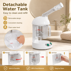 Nano Ionic Facial <b>Steamer</b> With Big Water Tank 360 Degree Adjustable Nozzle Aromatherapy Function For Professional Salon Home Spa - Product Image 3