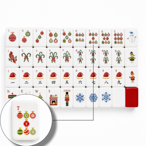 Coffret Cadeau de Noël : Jeu de Société Familial Américain de Mahjong pour Fêtes - Product Image 2