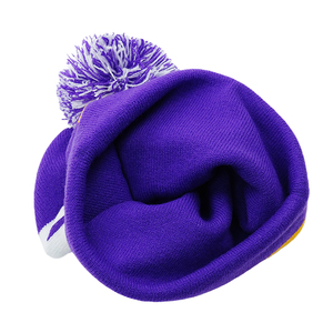 Oem Design Acrylic Jacquard Unisex Winter <strong>Bobble</strong> <strong>Hat</strong> Toque Knitted Pom Pom Beanies With Custom Logo - Product Image 2