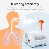 Inhalateur d'aérosol d'approvisionnement d'usine compresseur à piston portable médical Nebulizador pour adultes et enfants