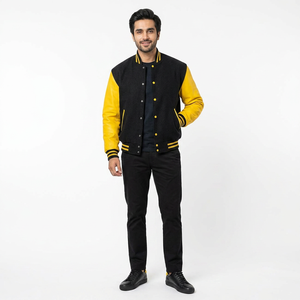 Wholesale Price <b>Slim</b> <b>Fit</b> Bomber Fashionable Varsity <b>Jacket</b> Pakistan Manufacture Casual CollegeBaseballjacket for men - Product Image 1