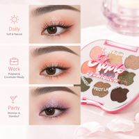 Vente en gros de maquillage pour les yeux aux couleurs fruitées, compact, OEM personnalisé, formule haute pigmentation, emballage en boîte cadeau