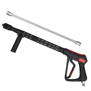 Pistola de Lavado <span class=keywords><strong>a</strong></span> Presión Universal de 350 Bares, 5000 PSI, 70 L/M, Gran Caudal, para Lavado de Autos, con Varilla de Extensión y Conector Rápido de 1/4 Pulgadas - Product Image 1
