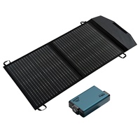 Station d'alimentation solaire MPPT 150W pour extérieur, sortie AC DC USB Type-C, batterie LiFePO4 portable, panneau pliable, onde sinusoïdale pure