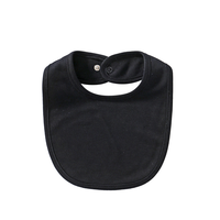 Bavoir bébé nouveau-né en coton 100% avec fermeture à bouton, imperméable, nouveau design, service OEM disponible, logo imprimé