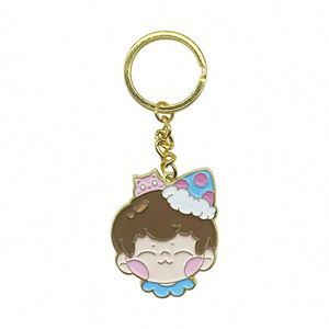 Customized Printed Cartoon Metal Keychain Stainless Steel Figurine Character Series Keys Vintage and Fashion Style - Product Image 1