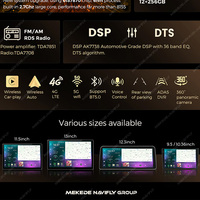 Mekede M7 PLUS 3D le plus récent système d'autoradio à écran partagé android 2000*1200 pour unité principale universelle de 9/10 pouces