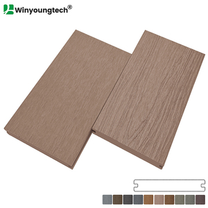 Hot bán Chất lượng cao 138*23 mét thời tiết kháng tùy chỉnh chiều dài chống UV <span class=keywords><strong>WPC</strong></span> rắn ngoài trời <span class=keywords><strong>decking</strong></span> Board cho ngoài trời - Product Image 3