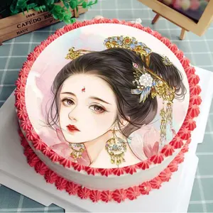 खाद्य केक सजावट चीनी कागज शादी की सजावट के लिए केक खुश जन्मदिन का केक सजावट की आपूर्ति