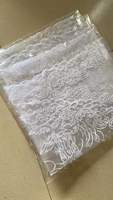 Vente en gros de voiles d'église catholique en dentelle de maille polyester noir sur blanc, voiles de chapelle en mousseline pour femmes, fabrication sur mesure