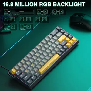 Tastiera Magnetica AULA WIN68 HE PRO per Esports, Cablata con Rapid Trigger, 8K Return, RGB, Hotswap, 68% Low Latency, Tastiera da Gaming Personalizzabile - Product Image 2