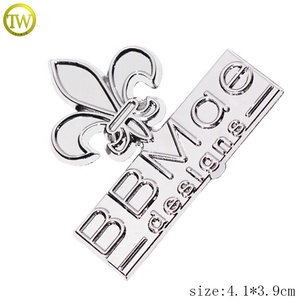 Acessórios para Fabricação de Bolsas Personalizadas: Placas de Metal Vazadas com Logotipos Redondos em Liga de Zinco e Letras, com Pino de Fixação - Product Image 2