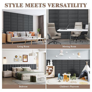 Panneaux muraux rembourrés chambre de bébé maternelle équipement de jeu gris rose insonorisant 3D <span class=keywords><strong>Anti</strong></span> Collision rembourrage mural en mousse sûre - Product Image 3