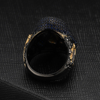 Reaper – bague en argent Sterling 925 pour homme, Zircon cubique, Hip Hop, Death