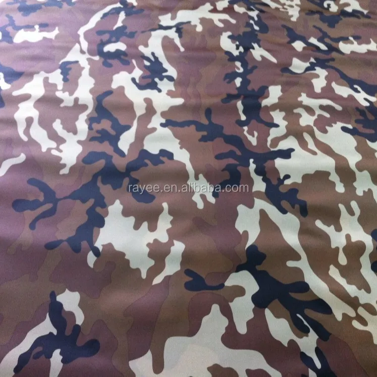 Katoen Ripstop Polyester Blend Woodland Camouflage Stof 200gsm, Tela De Camuflaje