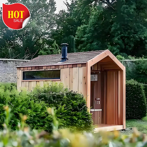 Sauna extérieur de style moderne de luxe, sauna domestique de haute qualité pour 4 à 6 personnes avec <span class=keywords><strong>bar</strong></span> à oxygène - Product Image 5