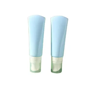 Wholesale Blue Solid Frosted Soft Touch Rubber Deodorant Twist Cream Tube Leather Packaging Plastic Tube