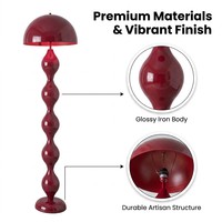 Lampe sur pied en fer blanc froid de haute qualité avec ampoule E27, design minimaliste, hauteur réglable, CRI 95, idéale pour les hôtels