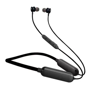 BT-auriculares intrauditivos con sonido estéreo para correr, cascos deportivos inalámbricos P5 impermeables con banda para el cuello, batería de 2000mah, color azul
