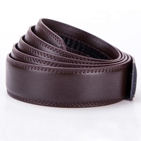 Ceinture en cuir véritable à boucle automatique unisexe personnalisable, couleur marine, largeur 35 mm
