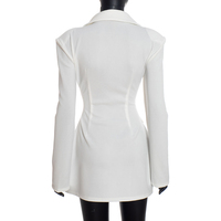 Viviblook D25DS420 Nouvelle Robe Décontractée Unie Coupe Slim à Manches Longues et Motif Fleur pour Femme