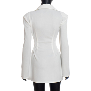 Viviblook D25DS420 Nouvelle Robe Décontractée Unie Coupe Slim à Manches Longues et Motif Fleur pour Femme - Product Image 2
