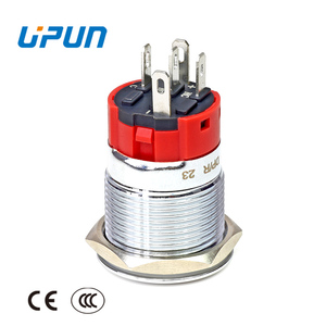 Nút nhấn kim loại chống nước LA130-19J-11tdp Nút chiếu sáng 19mm với biểu tượng nguồn, tự khóa IP65 - Product Image 6