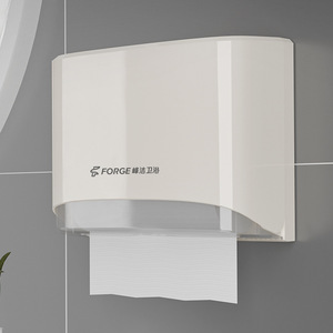 Forge Bathroom Paper <b>Holder</b> Wall Mounted No Drill Rectangular Simple Style For Toilet Sink - Product Image 1