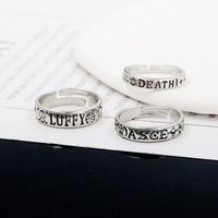 3 Designs Luffy Sanji Anneaux Personnage de dessin animé Luffy Ace Cosplay Accessoires Anneaux Alliage Anime Anneaux