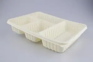 Wholesale Price Custom Take Away Food Lunch Box Corn Starch Lunch Box Disposable Food Box