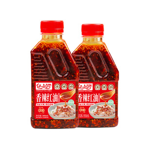 Huile de <span class=keywords><strong>piment</strong></span> rouge épicée Halal 380ml, huile aromatique rehausseuse de couleur, assaisonnement premium pour plats froids, restaurant, hôtel, personnalisable - Product Image 1