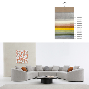 Design di lusso Gery curvo componibile divani componibili soggiorno mobili senza gambe tessuto divano Set divano - Product Image 4