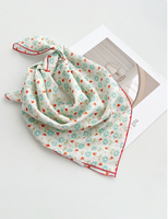 Op maat gemaakte katoenen bandana met digitale print, eigen ontwerp, modieus voor hoofd- en nekbedekking, dagelijks gebruik