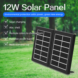 Wholesale Folding Charger 12W <b>Solar</b> <b>Panel</b> with IPX6 Waterproof Protection and 1 to 3 <b>Cable</b> Design for Outdoor Farm Field Use - Product Image 3
