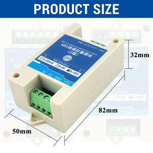 0-10V 0-5V 4-20mA Eingebettete Sekundärentwicklung Fabrikautomatisierung PLC RS485 Modbus Analog Ein Ausgangsmodul - Product Image 4