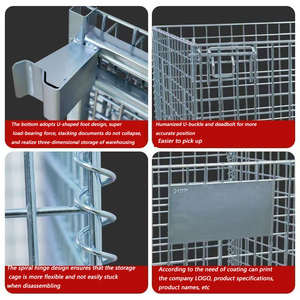 Bền Xách Tay Dây Thép Lưới Lưu Trữ Lồng Có Thể Gập Lại Sắt Tổ Chức Hộp Với Hà Lan Dệt Phong Cách Cắt Hàn Dịch Vụ Bao Gồm - Product Image 6