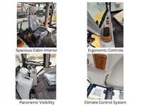 Mesin Cummins 7 Ton 75KW Baru Pompa Shantui Loader Roda Kompak Kecil Mesin Backhoe Loader Diesel Tugas Berat