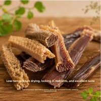 Makanan Ringan Anjing Peliharaan Daging Kering Udara, Kunyah untuk Membersihkan Gigi, Nutrisi Alami, Daging Sapi Irisan, Tripe Kalengan, Hadiah Dewasa, Alat Bantu Pelatihan