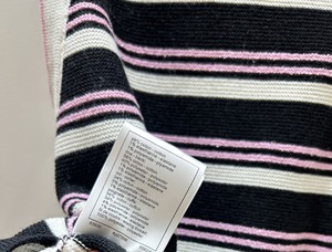 Top lavorato a maglia con colletto a forma di O a righe colorate, stile casual estivo, per donna - Product Image 3