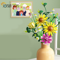 Jouets DIY Blocs de construction de fleurs Ensemble de bâtiments modernes en 3D Thème 1:36 Échelle Plastique pour garçons et filles
