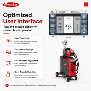 Machine à souder <span class=keywords><strong>MIG</strong></span>/<span class=keywords><strong>MAG</strong></span> <span class=keywords><strong>Fronius</strong></span> TPS 320i C 320A avec pack CMT pour la soudure robotisée de précision - Product Image 4