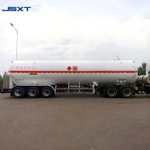 Semi-remorque citerne GNL d'occasion à 3 essieux, 52,6 m³, cryogénique, pour gaz naturel liquéfié - Product Image 1