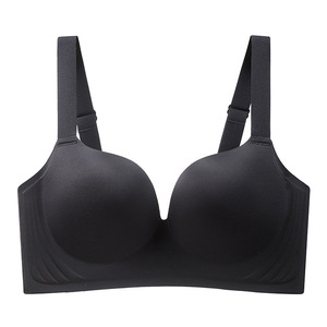 Ropa interior de levantamiento de senos grandes para mujer, sección delgada que no deja marcas, muestra un pequeño sujetador antiflacidez de anillo sin acero - Product Image 6