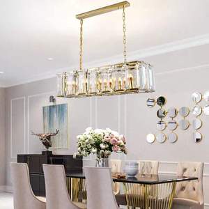 Living Room Nordic Crystal Chandelier Creative <b>LED</b> Iron <b>Lamp</b> Luxury Fancy Glass Pendant <b>Light</b> - Product Image 2