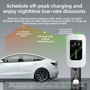 Station de recharge domestique 7 kW pour véhicules électriques BYD Xpeng, compatible AC 220V 32A, couleur blanche - Product Image 4